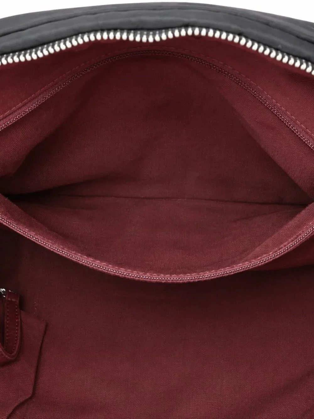 Chanel Tweed On Stitch Bubble Bowling Bag Black Nylon SHW Chain Shoulder Bag